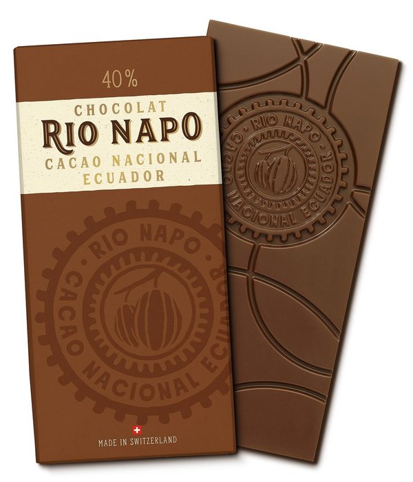 ** FRÜHJAHRS-AKTION**    RIO NAPO, Schokolade, 40%, PUR, 70g, BIO