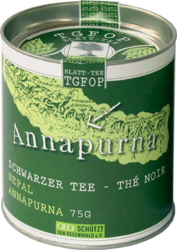 ANNAPURNA Schwarzer Tee, TGFOP, 75g Dose