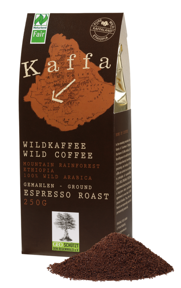 KAFFA Espresso Roast, 250g, gemahlen, bio- und Naturland Fair zertifiziert
